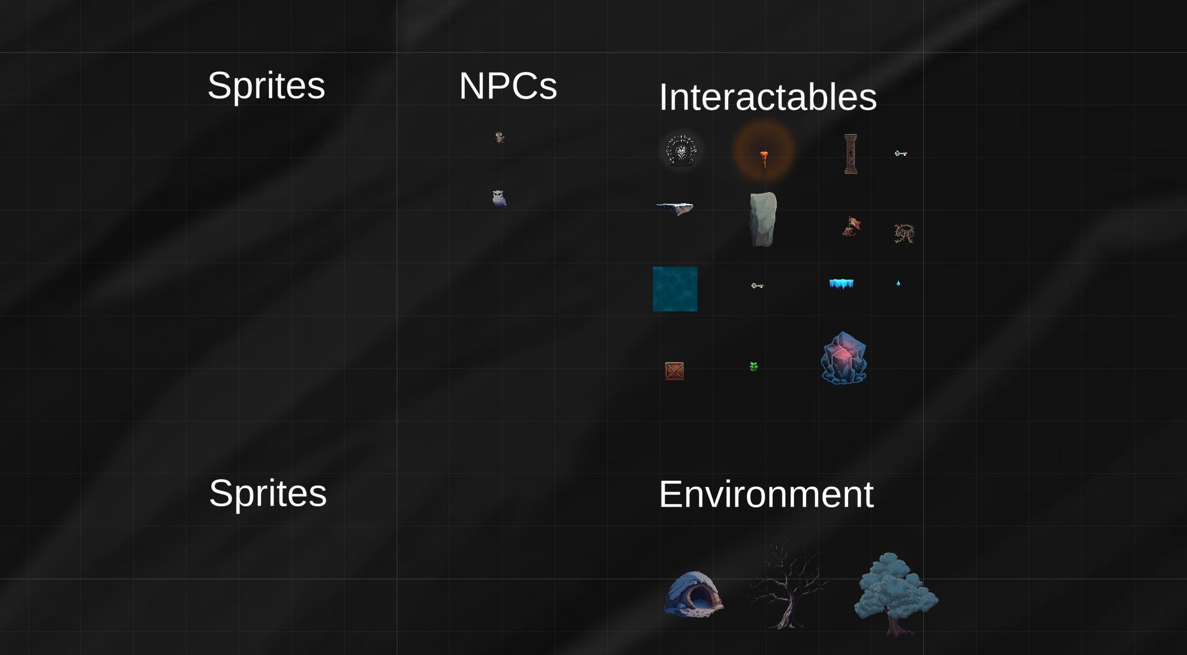 Level design mid-development — aurora skills integrated into the puzzle layout