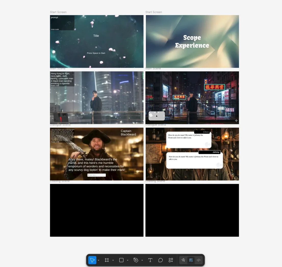 NPC conversation and UI system